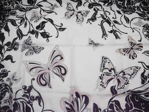 * Y72 EMILIO PUCCI Emilio Pucci lady's brand scarf butterfly pattern butterfly silk? Monotone *