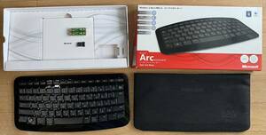 【未使用】Microsoft Arc Keyboard J5D-00020 （黒)_ワイヤレスキーボード_動作確認済み