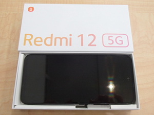 UQモバイル XIG03 Redmi 12 5G [128GB] ミッドナイトブラック 判定○【未使用】＃62976...