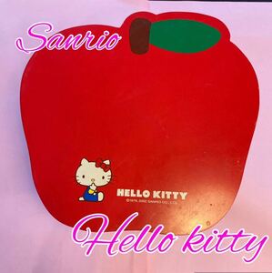 ハローキティ K/Tミニテーブル 机 レトロ Sanrio サンリオ りんご 赤色 レッド 折りたたみ式 Hello kitty キティちゃん コンパクト デスク