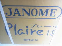 (B957) 新品 未使用 JANOME Plaire18 MODEL 643 ジャノメ ミシン コンピューター ハンドクラフト _画像5