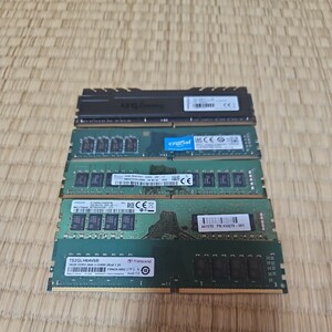 パソコンメモリ　 DDR4　16GB 　5枚　2666mhz　動作未確認　ジャンク