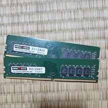 パソコンメモリ　 DDR4　16GB 　2枚　2133mhz　動作未確認　ジャンク_画像1