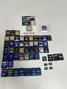 管40051 SDカードまとめて　54枚　大量 32GB 16GB 8GB 4GB 2GB 1GB 512MB 256MB 128MB 64MB 16MB マイクロSD 含むSDHC メモリーカード 