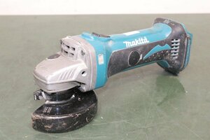 ☆【1F0205-7】 ① Makita マキタ 100mm充電式ディスクグラインダ GA400D 14.4V 本体のみ ジャンク