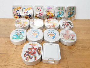 *[2F0315-2] aluminium lunch box 16 piece set Showa Retro anime wistaria .*F* un- two male TOMandJERRY Doraemon ninja Hattori kun Junk 