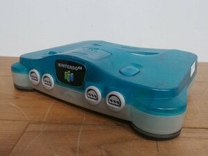 ☆【1H0520-2】 Nintendo 任天堂 NINTENDO64 ニンテンドー64 NUS-001(JPN) 本体のみ クリアブルー ジャンク