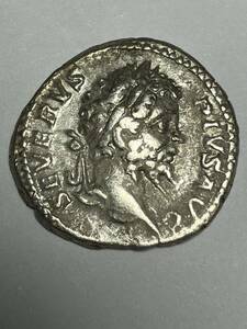 古代ローマ帝国　デナリウス銀貨　セプティミウスセベルス帝　3.3g