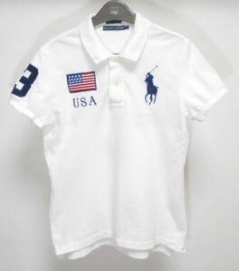  Ralph Lauren [RALPH LAUREN]#3 USA big po knee polo-shirt (L).. packet possible 