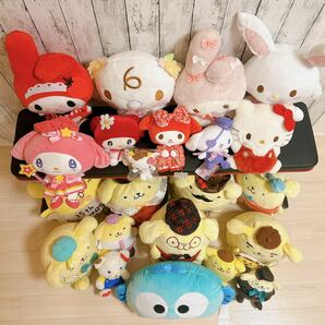 サンリオ ぬいぐるみ 大量 まとめ キティ ハローキティ マイメロ シナモロール ハンギョドン Sanrio 干支 レトロ ぬいぐるみの画像10