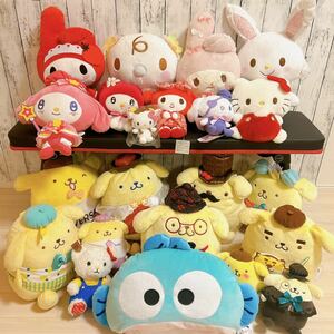 サンリオ ぬいぐるみ 大量 まとめ キティ ハローキティ マイメロ シナモロール ハンギョドン Sanrio 干支 レトロ ぬいぐるみ