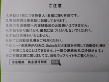 ☆★ 京浜急行 株主優待乗車券2枚　期限2024年11月30日 送料無料 ☆★_画像2