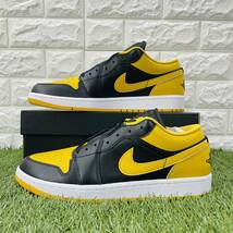 ナイキ エア ジョーダン 1 ロー 白黒黄 Nike Air Jordan 1 Low AJ1 メンズスニーカー 30.0cm 553558-072_画像4