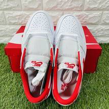 ナイキ エアジョーダン1 ロー OG 白 赤 ホワイト レッド NIKE AIR JORDAN 1 LOW OG AJ1 メンズスニーカー 27.0cm CZ0790-161_画像6