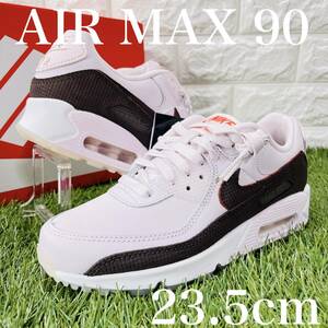 即決 ナイキ エアマックス 90 NIKE AIR MAX 90 白 ピンク 茶色 メンズスニーカー 23.5cm 送料込み FD0789-600