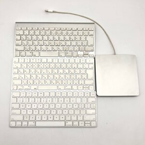 【1円～】 アップルマジックキーボード3個 USB スーパードライブ1個 Apple 純正 SuperDrive Magic Keyboard ワイヤレス キーボード 薄型