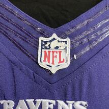 NIKE ナイキ NFL RAVENS レイブンズ ゲームシャツ 2XL 紫 刺繍スウッシュ ナンバリング US古着 ストリート ビッグサイズ HTK3807_画像8