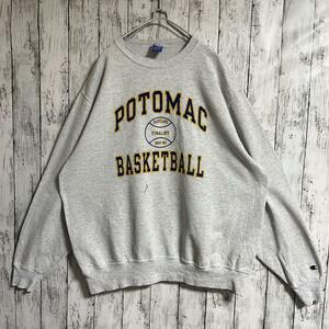 90's Champion チャンピオン USA製 アメリカ製 スウェット トレーナー グレー 3XL ３段プリント カレッジロゴ 90年代ヴィンテージ HTK3828