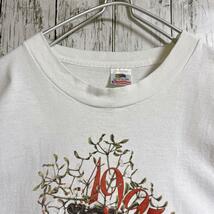 90's LUXOTTICA ルックスオティカ USA製 ビンテージTシャツ XL 白 企業 90年代ヴィンテージ シングルステッチ HTK3902_画像5