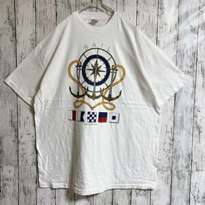 90's Hanes ヘインズ USA製 アメリカ製 ビンテージTシャツ XL 白 シングルステッチ 90年代ヴィンテージ HTK3896