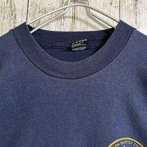 90's フルーツオブザルーム USA製 アメリカ製 ビンテージTシャツ 紺 ネイビー 90年代ヴィンテージ XL シングルステッチ US古着 HTK3901_画像4
