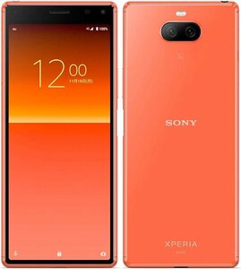 SIMフリー 白ロム Xperia 8 902SO オレンジ Y!mobile SIMロック解除済み スマートフォン 格安SIMOK 充電ケーブル付き 未使用 本体のみ