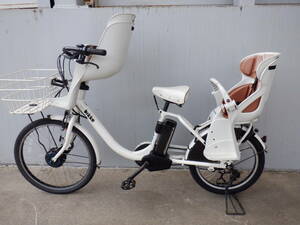 * Bridgestone white bikke MOBbikemob both wheel drive electric bike 3 number of seats correspondence 9.6ah*