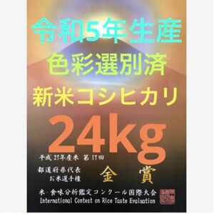 色彩選別済、栃木県産農家直送新米コシヒカリ24kg