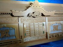 神棚　神具　伝統工芸　祭壇大型　一社荘厳　　桧彫り　セレモニー_画像6