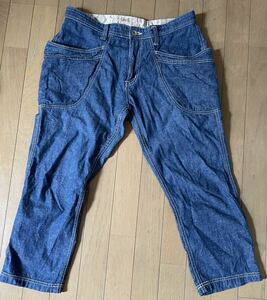  made in Japan RAGEBLUE Easy cropped pants tapered Denim painter's pants half edge height Rageblue camp climbing 