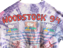 90s ★ ウッドストック 1994 プリント タイダイ Tシャツ メンズ L 程/ 90年代 Woodstock オールド ロック バンド 当時物 シングルステッチ_画像7