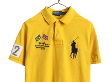 ビックポニー ブラジル代表 ポロ ラルフローレン 鹿の子 半袖 ポロシャツ メンズ L ラガーシャツ タイプ ラグビー 半袖シャツ ナンバリング_画像2