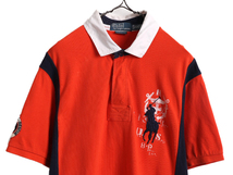 ビックポニー ポロ ラルフローレン 鹿の子 半袖 ポロシャツ メンズ XL / 半袖シャツ ラガーシャツ タイプ コットン 大きいサイズ 2トーン_画像2