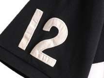 ラガーマン ラグビー ラルフローレン ボーダー 鹿の子 半袖 ポロシャツ メンズ XL / ポロ ラガーシャツ タイプ ナンバリング 半袖シャツ 黒_画像6