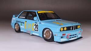 プラッツ/nunu 1/24 BMW E30 M3 グループA 1990 インターTEC クラスウィナー 完成品 実車用ウレタンクリア使用 改修有