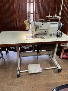 MITSUBISHI Mitsubishi middle thickness thing sewing machine synthesis sending sewing machine (100v servo motor attaching ) 7mm pushed .. attaching 