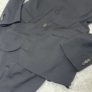【1スタ〜】UNITED ARROWS ユナイテッドアローズ スーツ セットアップ L相当 48 上下 総裏 ブラック 黒 日本製の画像4