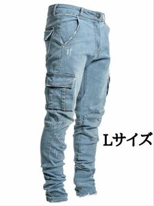 ジョガーパンツ デニム スキニー カーゴパンツスタイリッシュ パンツ ワークパンツ ズボン ストレッチパンツ ストレッチデニム