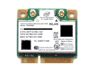 * беспроводной LAN панель Intel DualBand Wireless-AC7260
