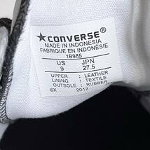 CONVERSE JACK PURCELL ジャックパーセル 本革 リアルレザー 黒色ブラック US9 27.5cm カスタム仕様 Vibram ビブラムソール メンズ 靴_画像9