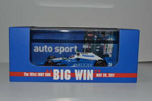 1/43 GREENLIGHT 2017 INDY 500 Winner 佐藤琢磨 Auto Sport special BIG WIN