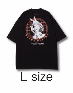 VR × PEKORA TEE / BLK L 兎田ぺこら vaultroom Tシャツ BLK 半袖