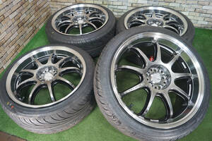 希少★深リム★WORK EMOTION D9R 8.5J+47 5H100★100%山★2023年★Nankang 225/40R18 レクサス CT プリウス カローラスポーツ インプレッサ