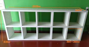  secondhand goods * high type final product open shelf rack . board none W830×H2020×D360. bookcase high capacity interior * direct pickup limitation ①