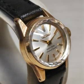 ●【YH-8802】中古品 SEIKO セイコー QUEEN SEIKO クイーンセイコー 手巻き 稼働品 ベルト社外 【レタパ可】の画像2