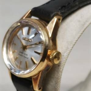 ●【YH-8802】中古品 SEIKO セイコー QUEEN SEIKO クイーンセイコー 手巻き 稼働品 ベルト社外 【レタパ可】の画像3