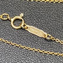 【YH-9045】中古品 TIFFANY&Co. ティファニー 750 シグネチャー ネックレス 付属品無し クロス アクセサリー K18 18金 _画像5