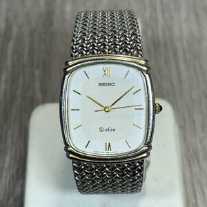 *[YH-9111] used present condition goods SEIKO Dolce QZ Seiko Dolce quarts wristwatch 7741-5110 immovable [ letter pack post service plus possible ]