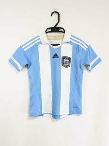 アルゼンチン 代表 11-12 ホーム ユニフォーム ジュニア 130cm アディダス ADIDAS サッカー シャツ 子供 キッズ Argentina