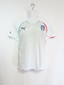 イタリア 代表 プラクティスシャツ トレーニングウェア ユニフォーム M プーマ PUMA ITALA ITALY サッカー ホワイト　白